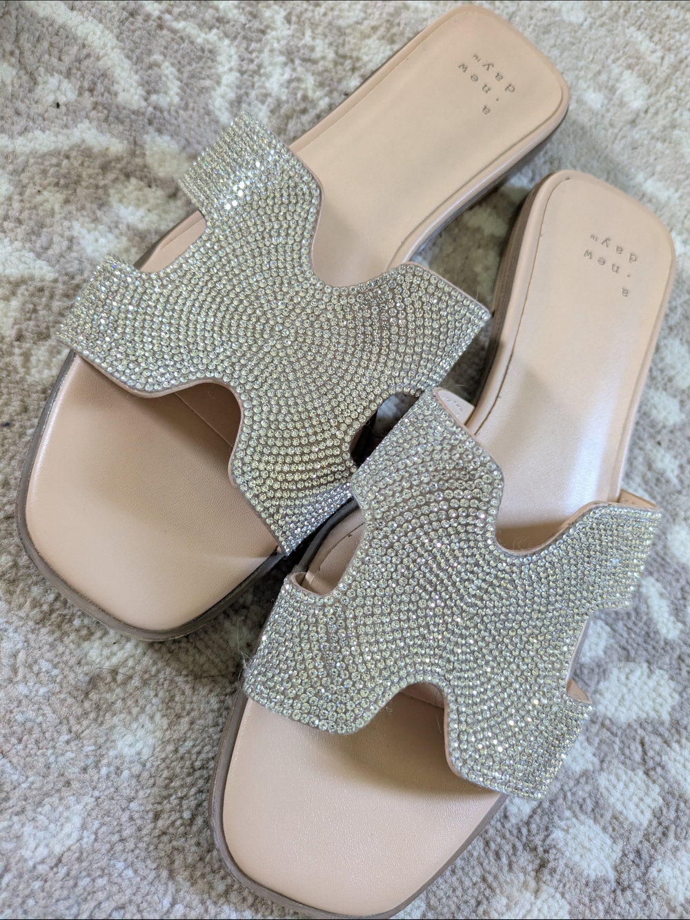 a new day Nude Crystal-Embellished Slide Sandals - Picture 3 of 4